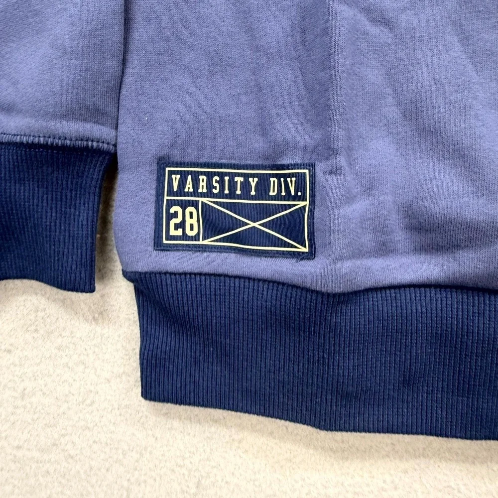 Carters Sweatshirt Toddler Boys 6/6A‎ Blue Varsity Div. 28 Preppy Round Neck NEW